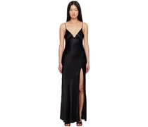 Black Ren Split Maxi Dress