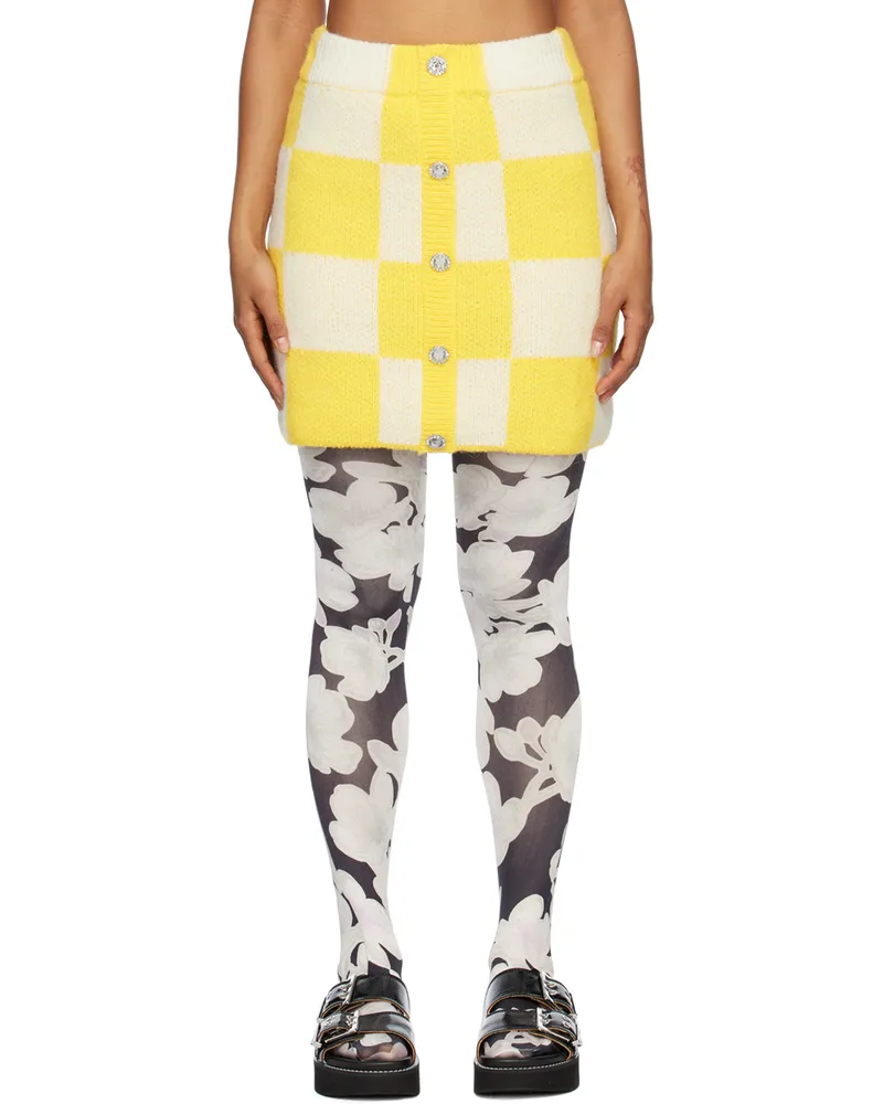 Stine Goya Yellow & White Noura Miniskirt 4112