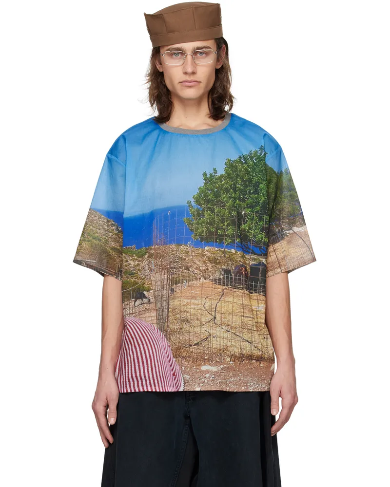 BLESS Multicolor Holidaygreecefence T-Shirt Greece