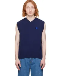 Adererror Navy Significant Tag Vest Navy