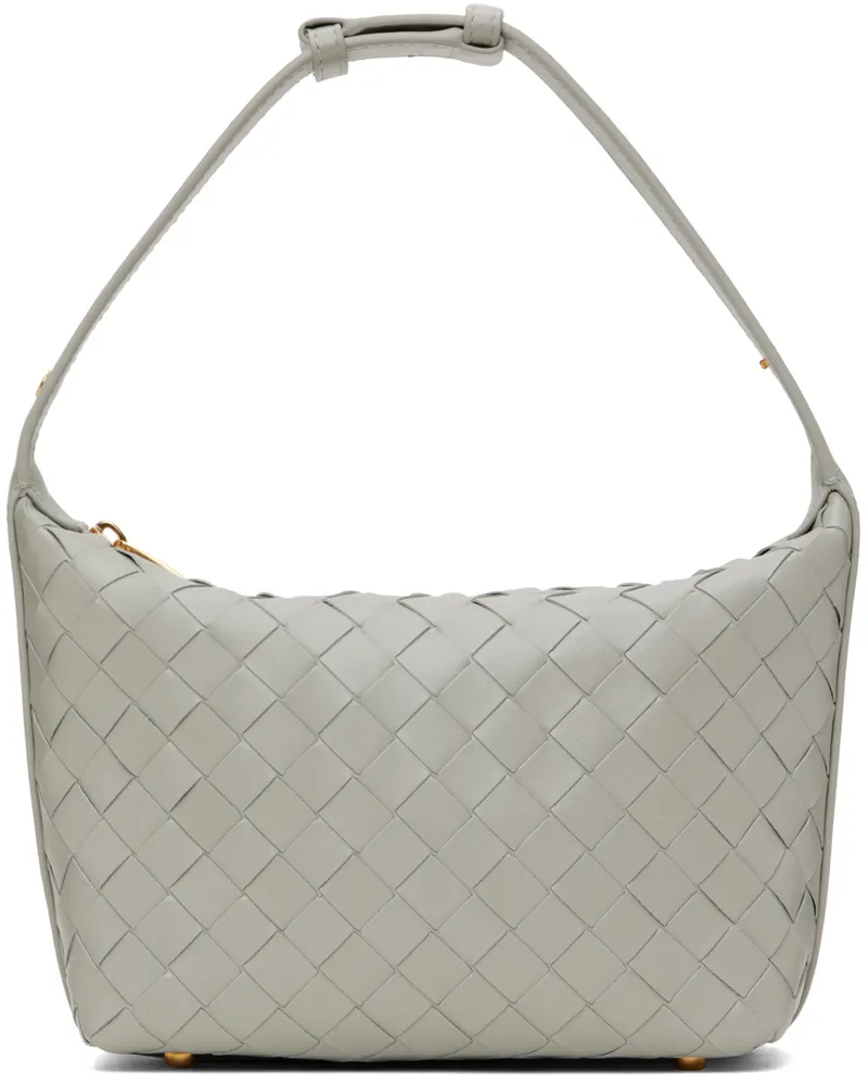 Bottega Veneta Gray Mini Wallace Shoulder Bag 1556