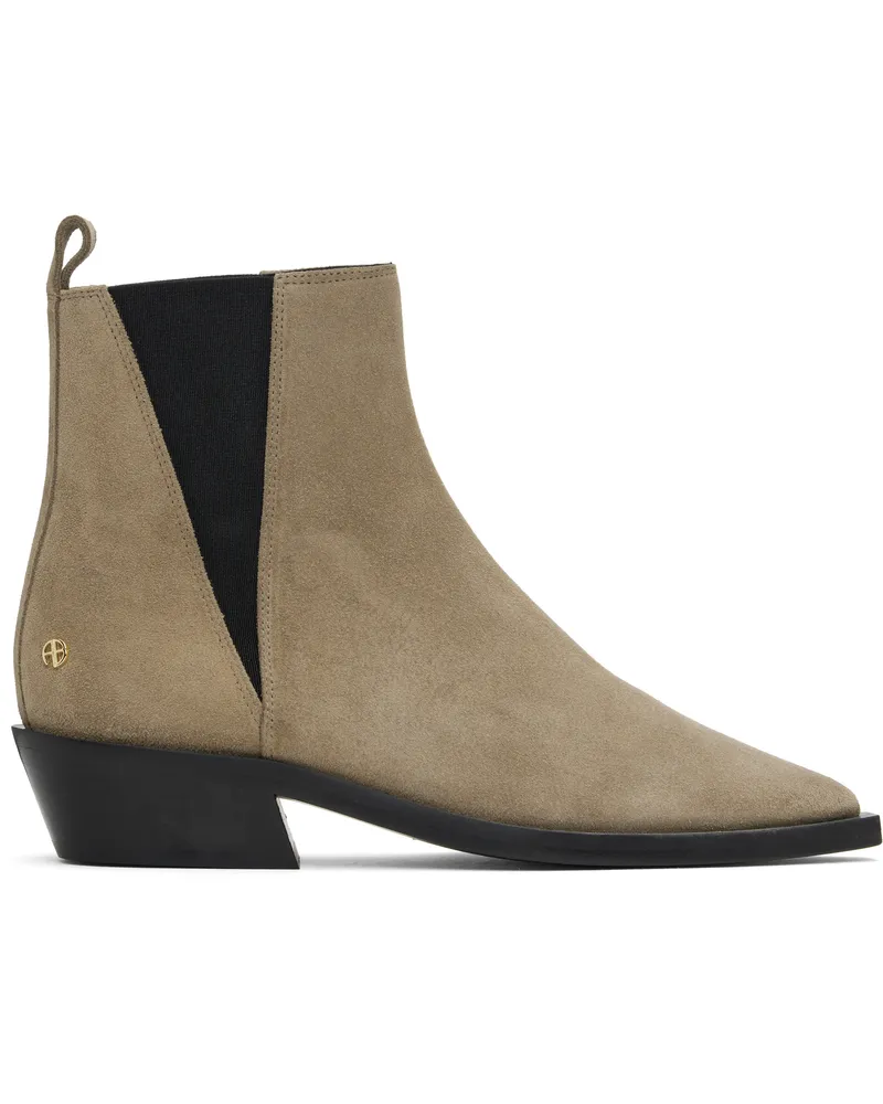 Anine Bing Taupe Bekah Flat Boots Taupe