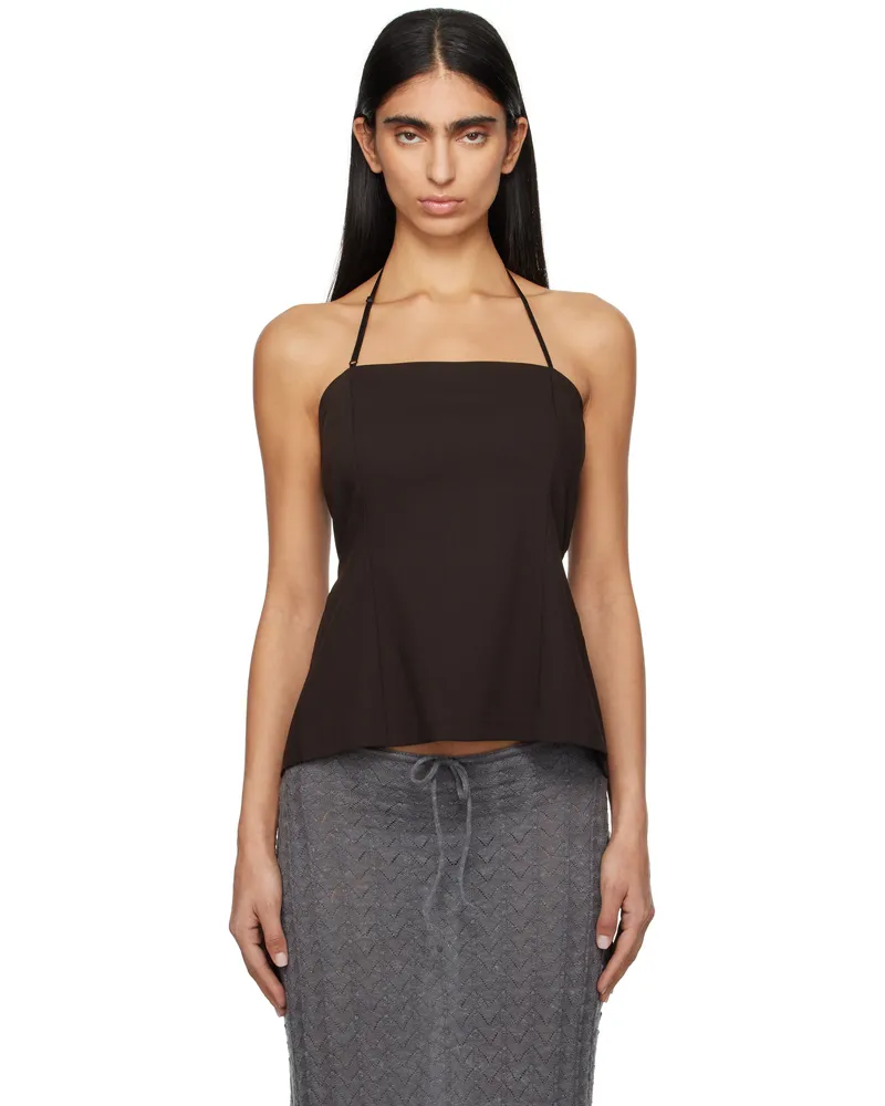 Paloma Wool Brown Aire Top 326