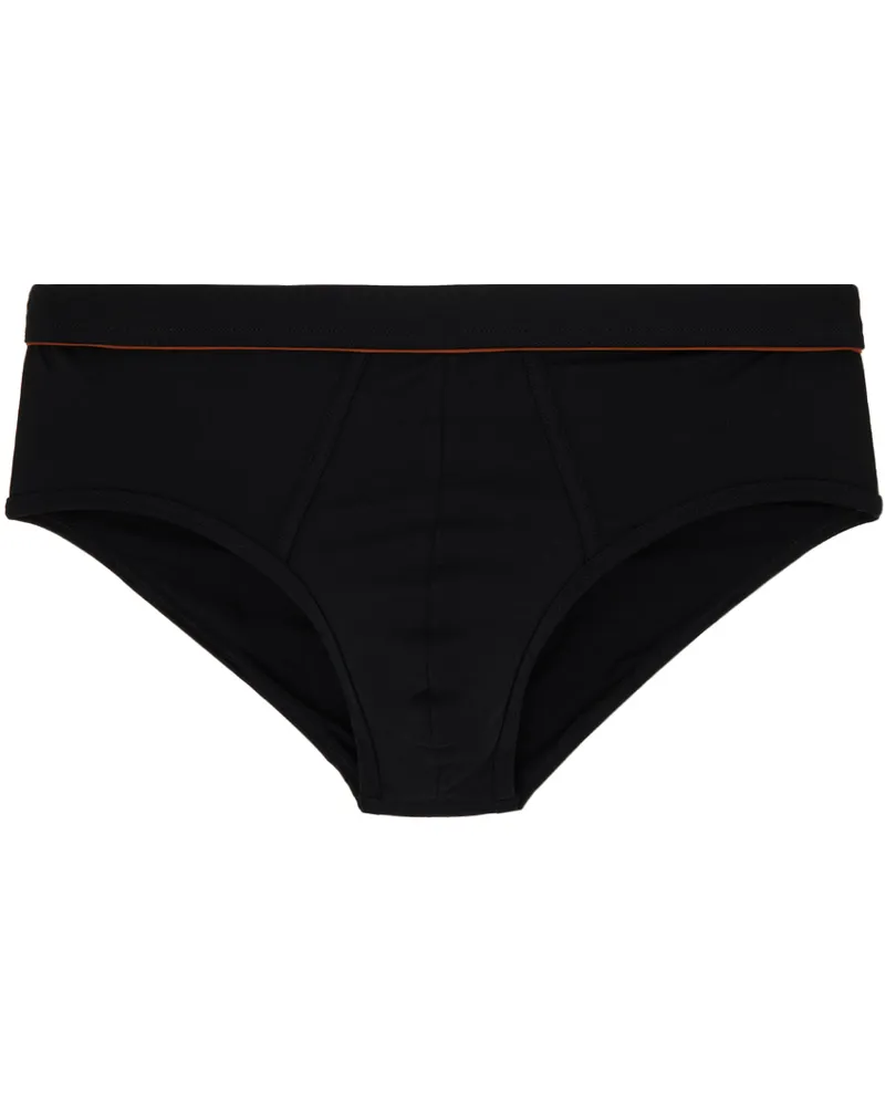 Ermenegildo Zegna Black Seacell Briefs 001