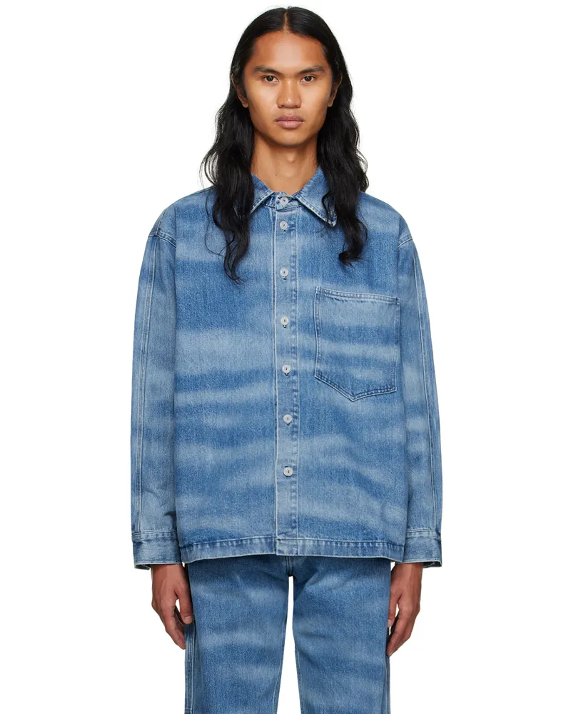BONSAI Blue Salty Denim Shirt Blue
