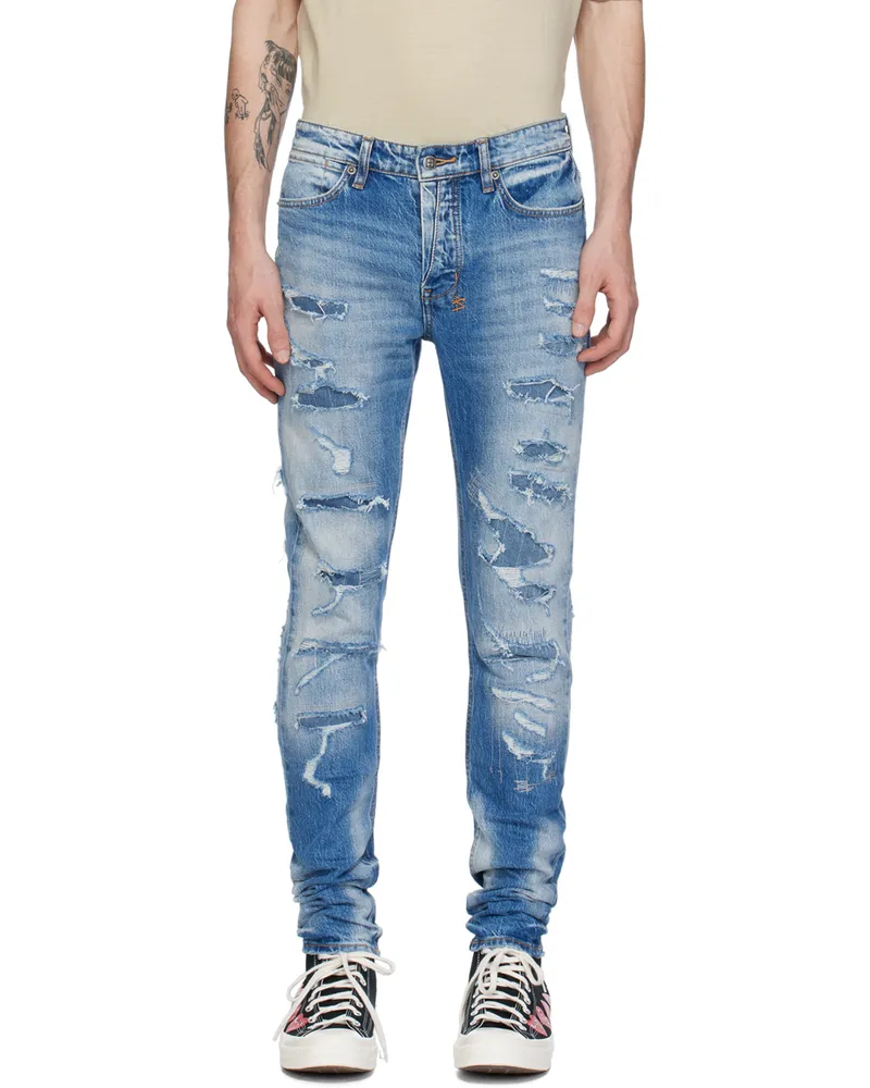ksubi Blue Van Winkle Tektonik Dialled Jeans Denim