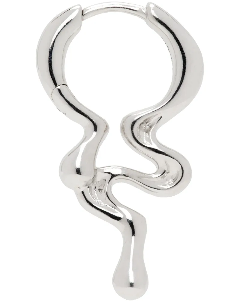 Maria Black Silver Maya Huggie Single Earring Silver