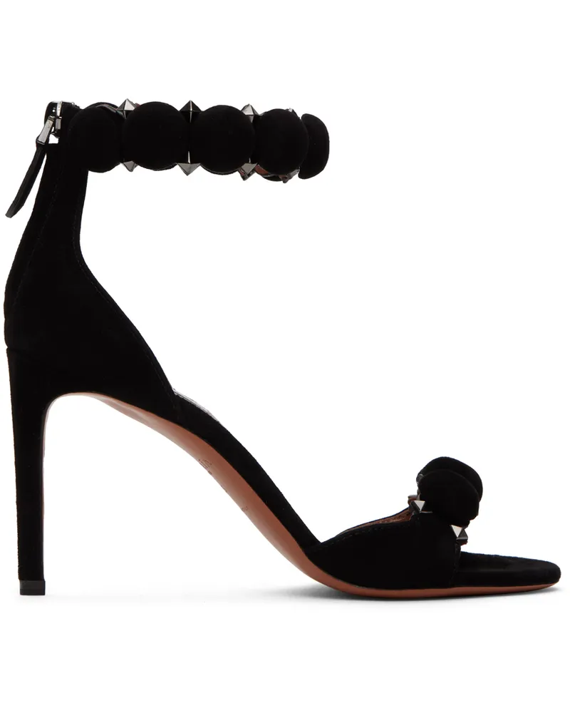 Alaïa Black Bombe Heeled Sandals 999