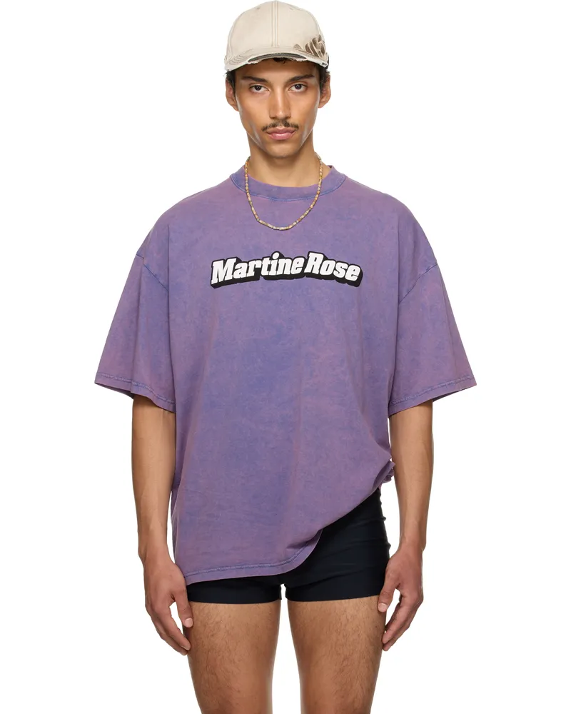 Martine Rose SSENSE Exclusive Purple Oversized T-shirt Pnk