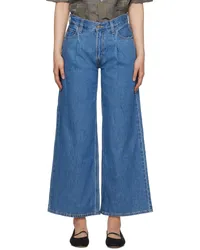 Levi's Blue Baggy Dad Wide Leg Jeans Cause