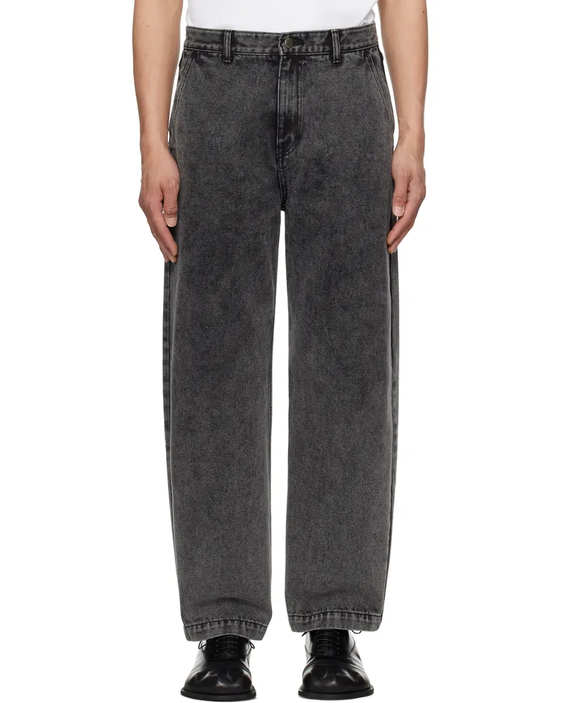 Adererror Black Sig; TRS Tag 03 Jeans Noir