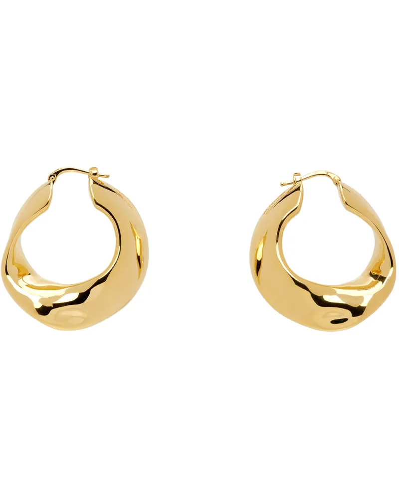 Jil Sander Gold Hoop Earrings 716
