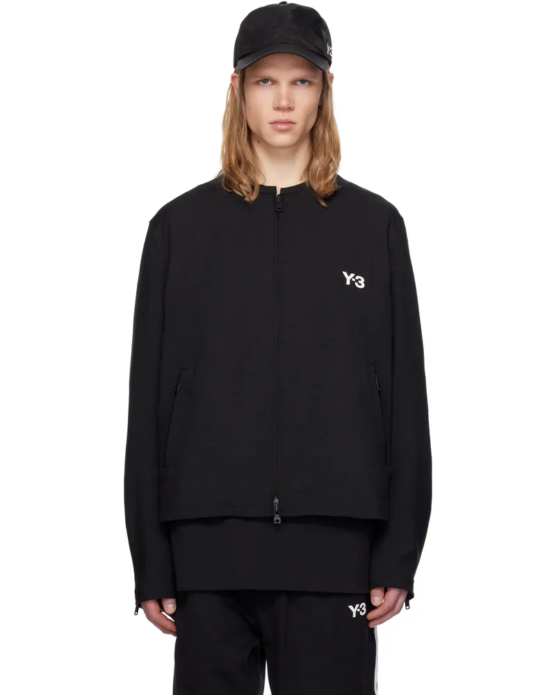 Y-3 Black Sport Uniform 3 Stripes Jacket Black