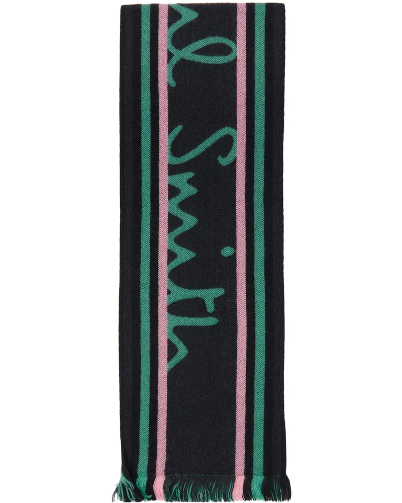 Paul Smith Green 'PS' Team Scarf M2a-150g-m461-79-0