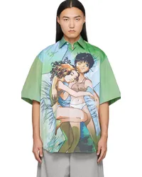 VETEMENTS Green Anime Shirt Green