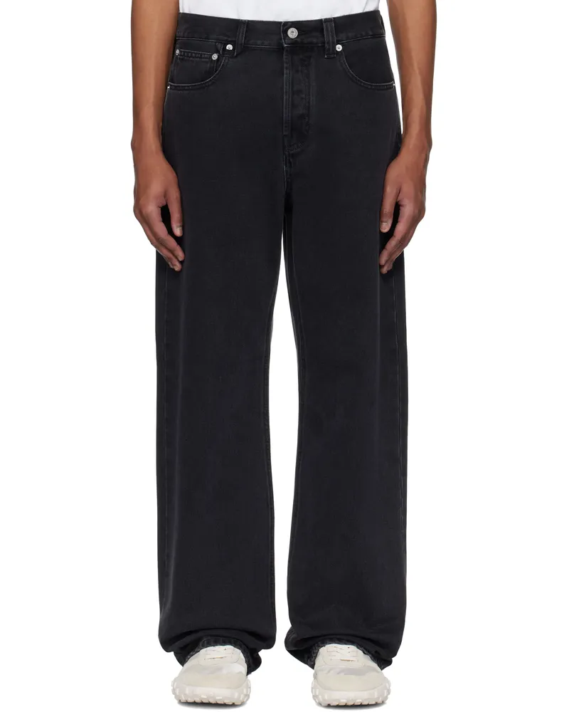 Jacquemus Black 'The straight de-Nîmes' Jeans 990