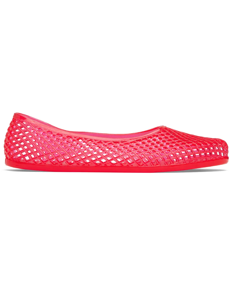 Ancient Greek Sandals Red Iro Ballerina Flats Red