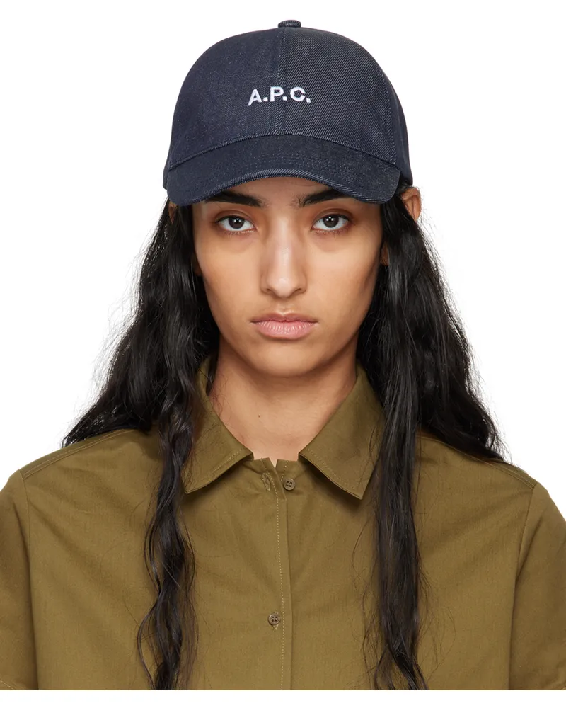 A.P.C. Navy Charlie Baseball Cap Iai