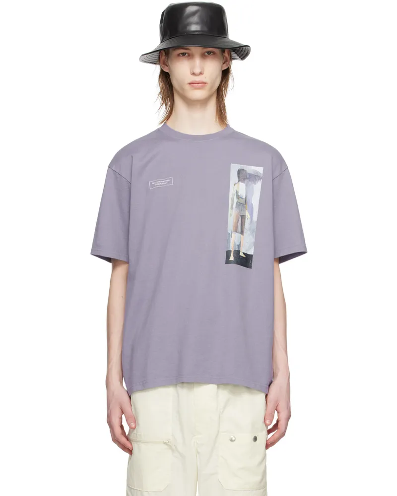 Undercover Purple Printed T-Shirt Gray
