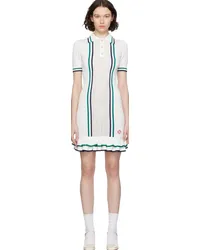 Casablanca Paris Off-White Button Minidress White