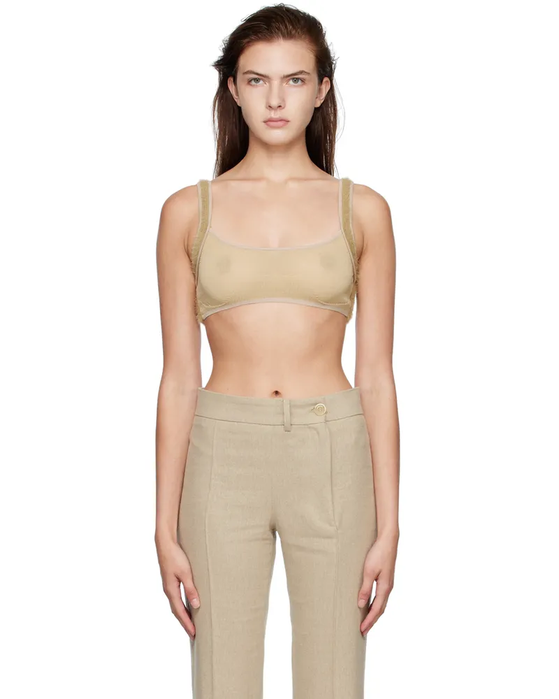 Jacquemus Brown 'Le Bandeau Ascosu' Bra 810