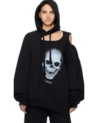 OTTOLINGER Black Deconstructed Hoodie Black