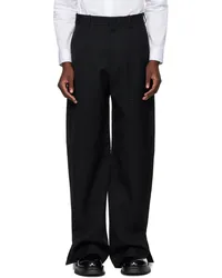 Jil Sander Black Wool Trousers Black