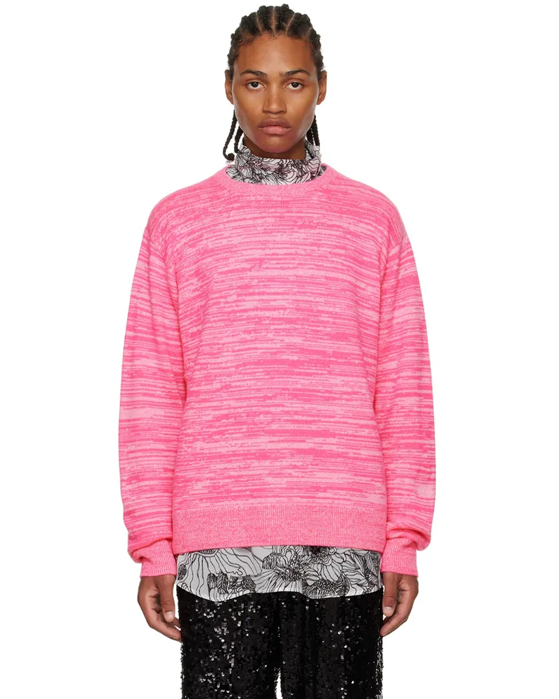 Dries van Noten Pink Crewneck Sweater 305