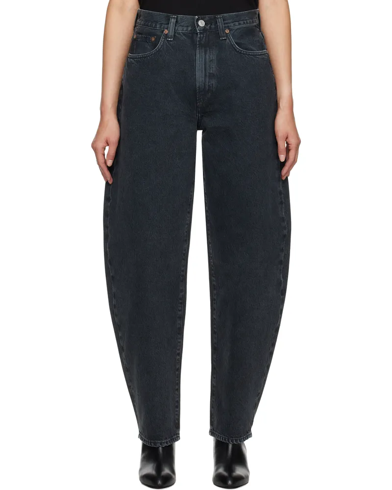 AGOLDE Black Balloon Jeans Black