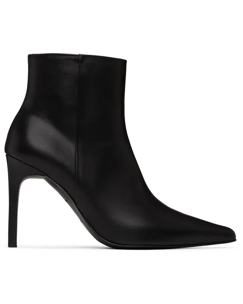 JUUN.J Black Leather Stiletto Boots 5