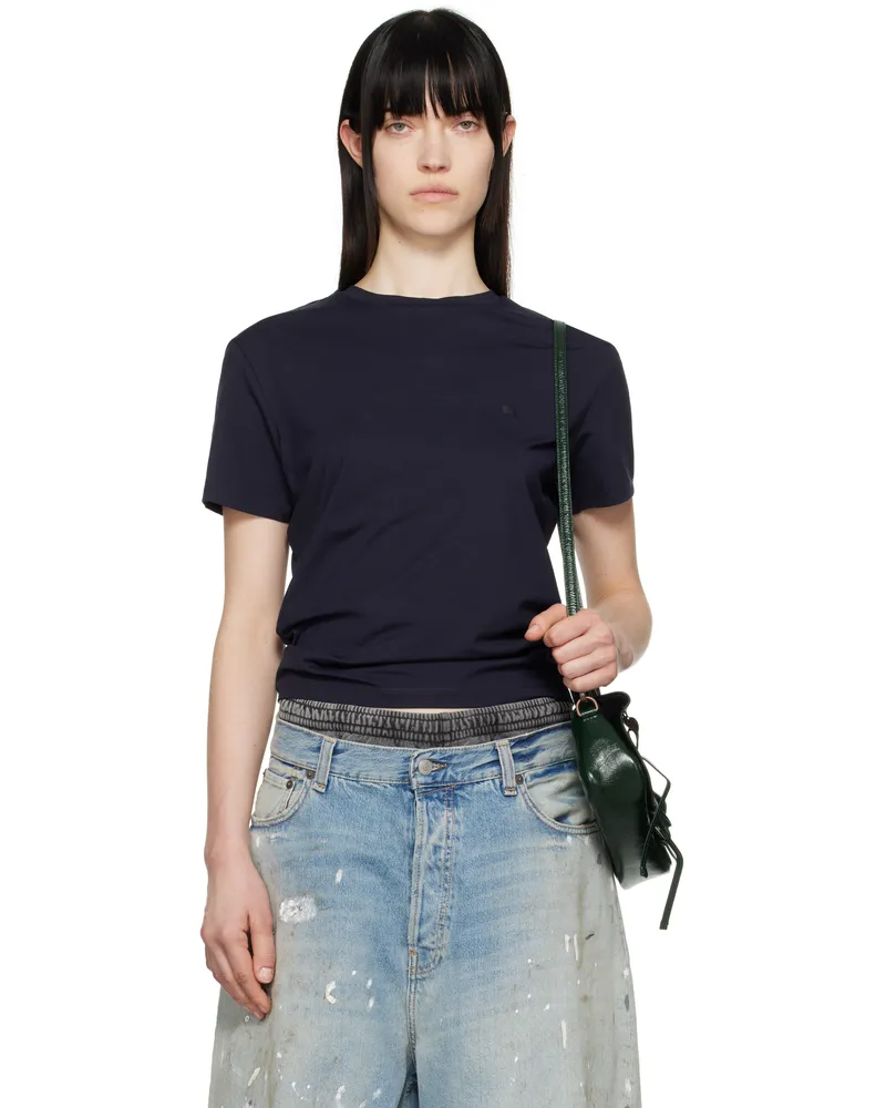Acne Studios Navy Regular Fit T-shirt 885