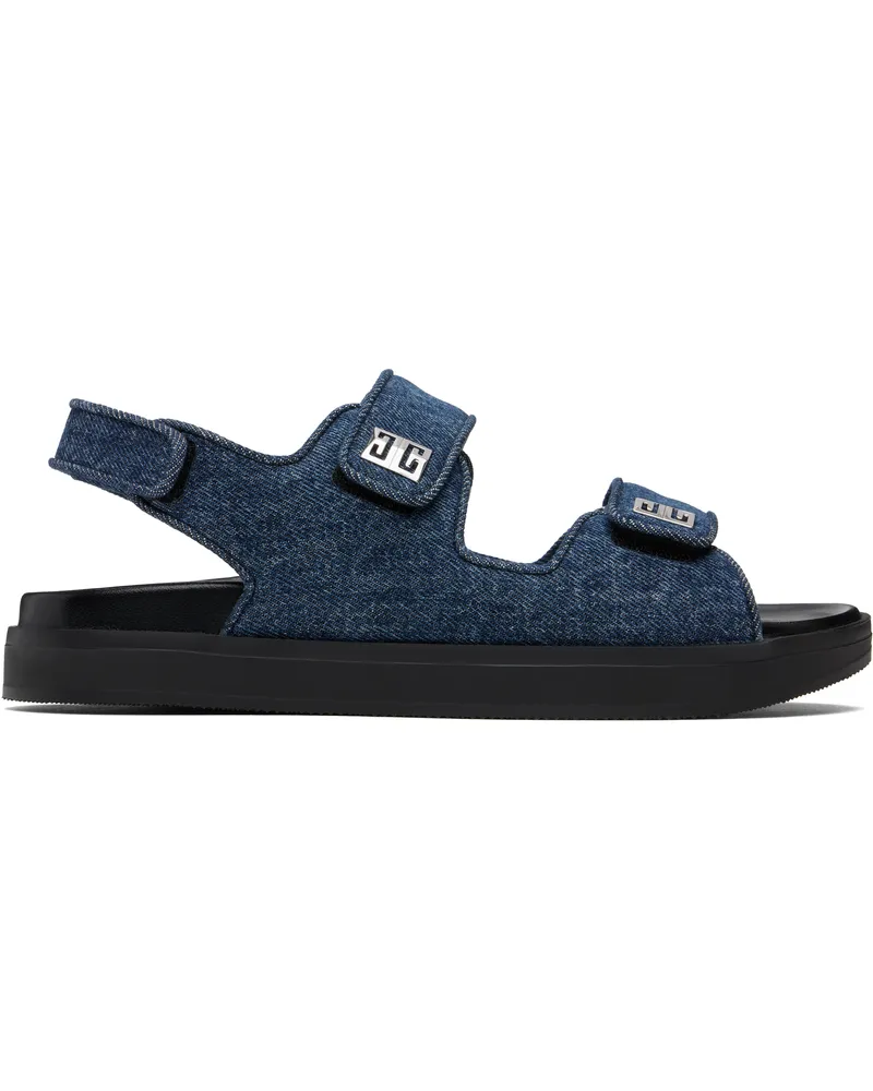 Givenchy Blue 4G Strap Sandals 401-dark