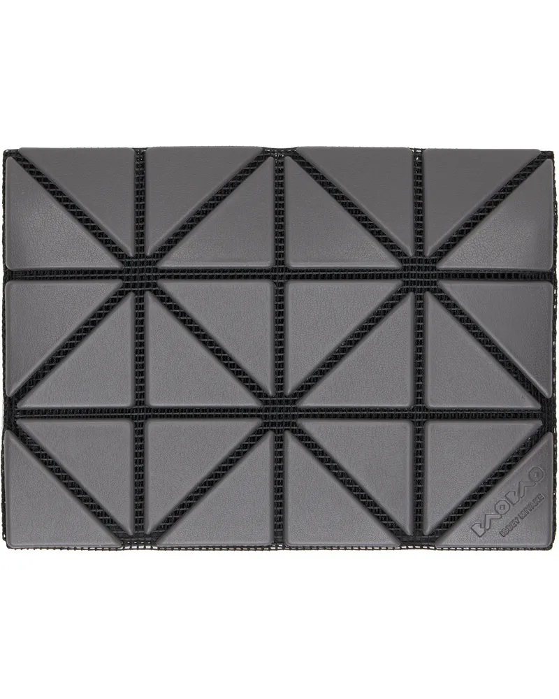 Issey Miyake Gray Matte Wallet 14-charcoal