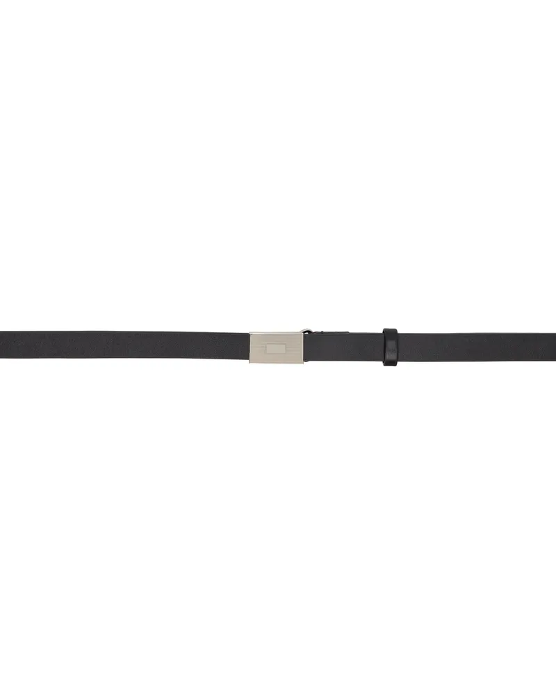 AURALEE Black Slide Buckle Belt Black