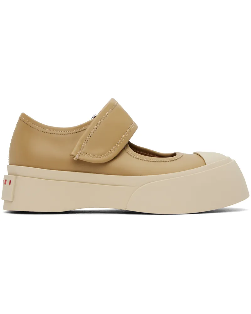 Marni Tan Pablo Mary Jane Ballerina Flats 00w70