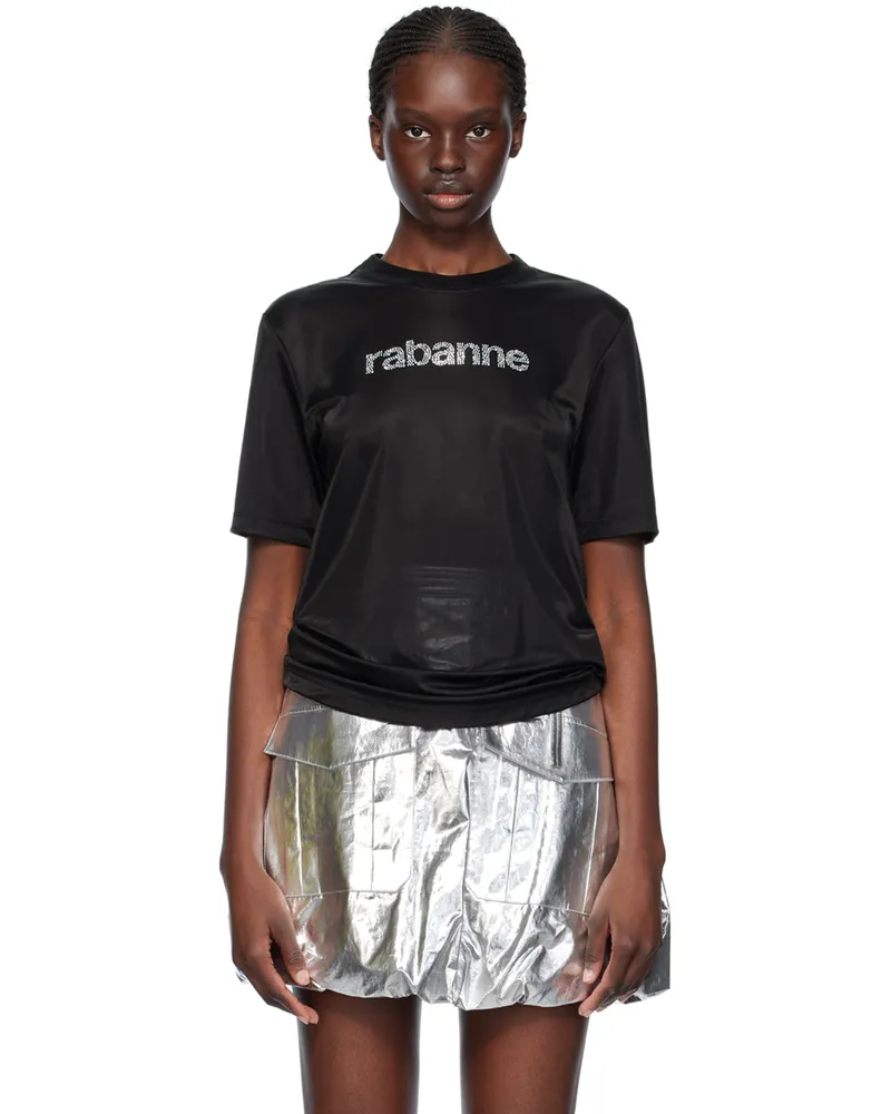 Paco Rabanne Black Rhinestone T-Shirt P001