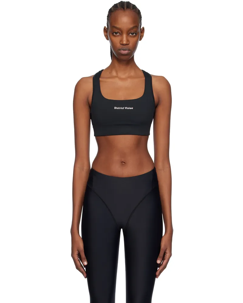 District Vision Black Citta Sport Bra Black