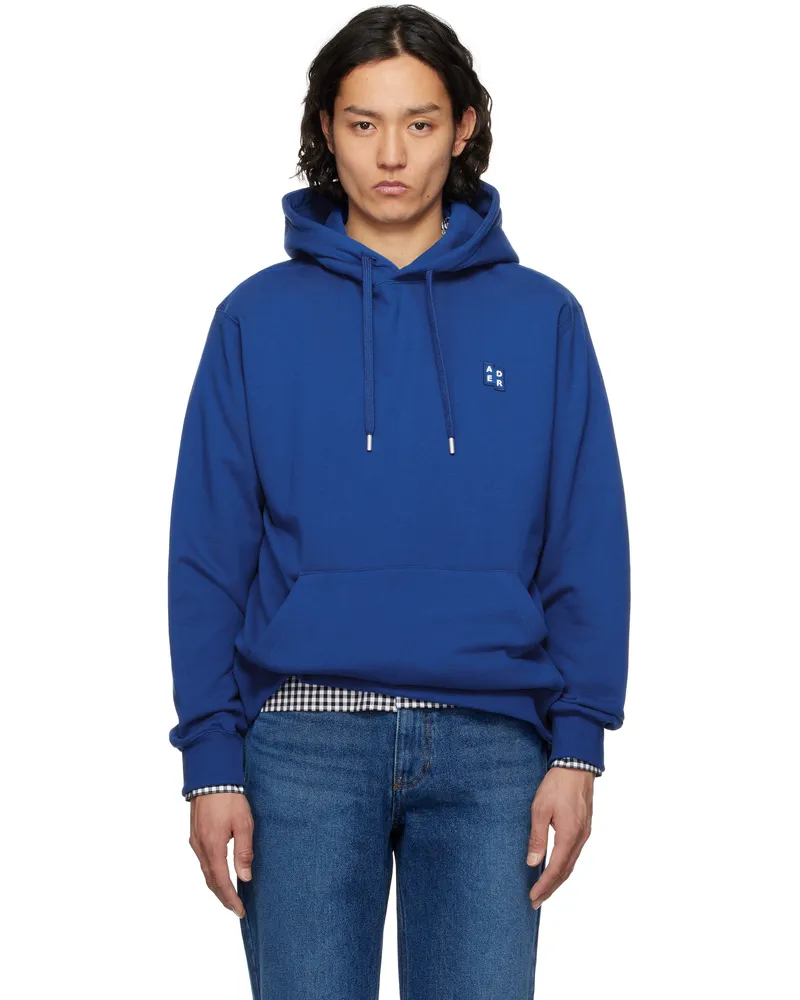 Adererror Blue Sig; TRS Tag 01 Hoodie Blue