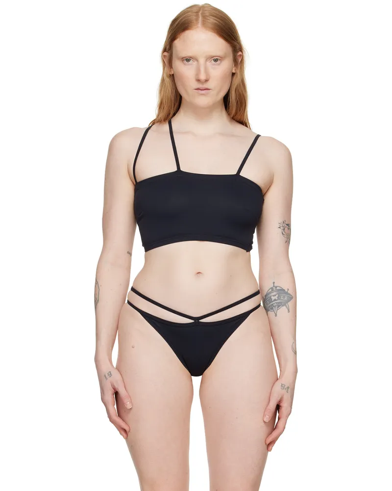 Baserange Black Nida Bikini Top Black
