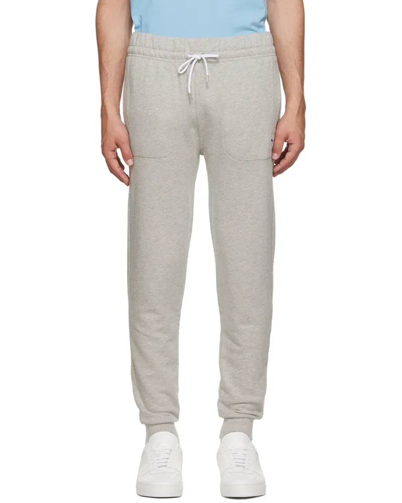 Kitsuné Grey Tricolor Fox Lounge Pants Grey