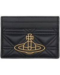 Vivienne Westwood Black Quilted Card Holder Aw24-n403