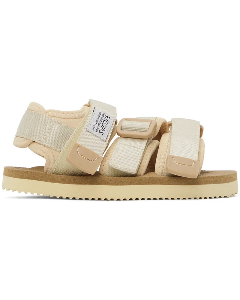 SUICOKE Kids Beige Kisee Sandals Ivory