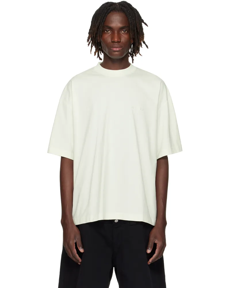 VETEMENTS White Logo Regular T-shirt Ice