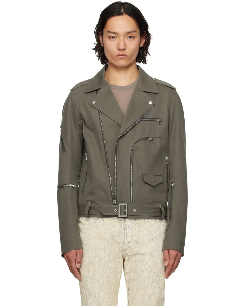 Rick Owens Gray Hollywood Bauhaus Stooges Jacket 34