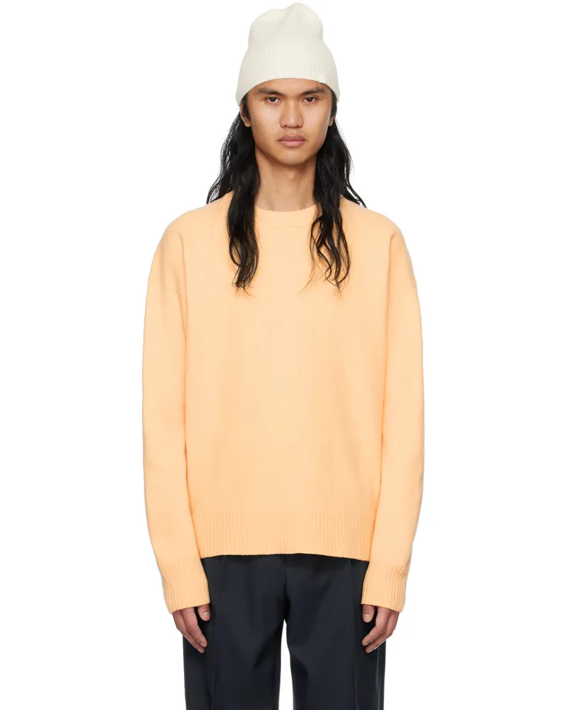 Jil Sander Orange Oversized Sweater 838