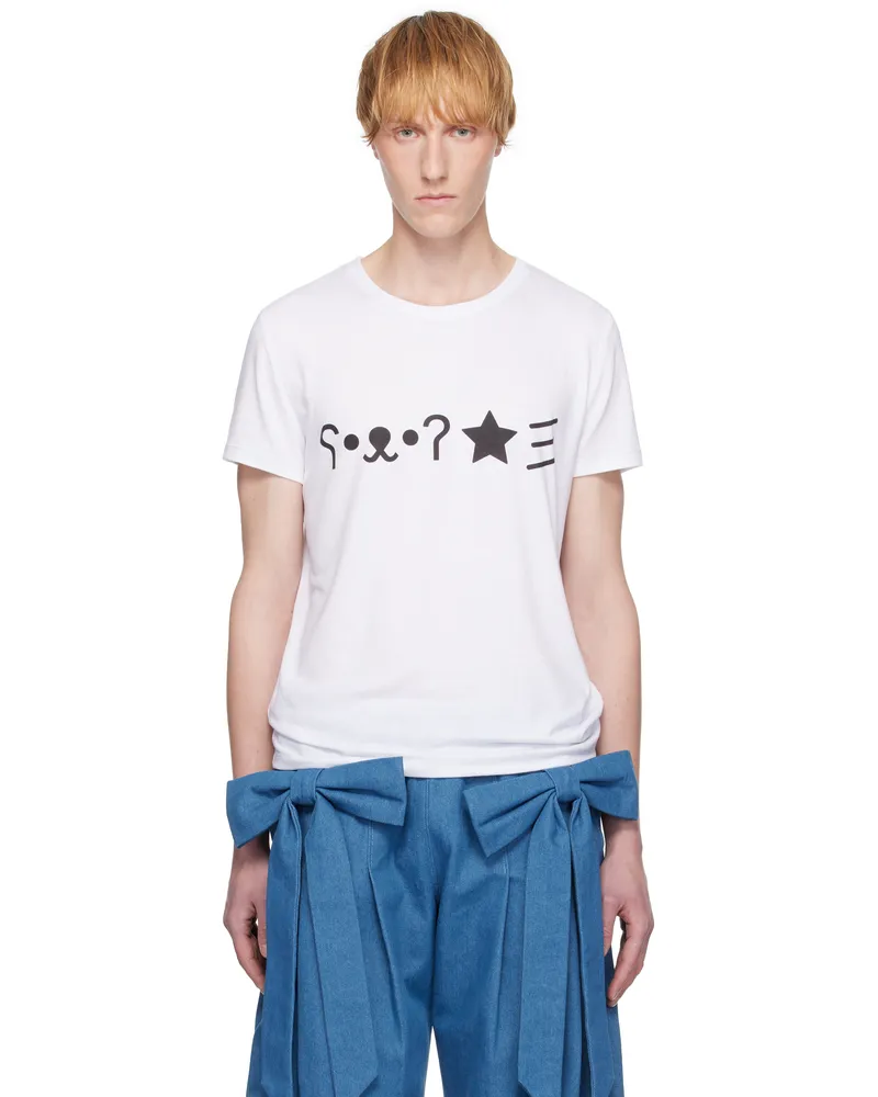 ANDREJ GRONAU White HTML T-shirt White
