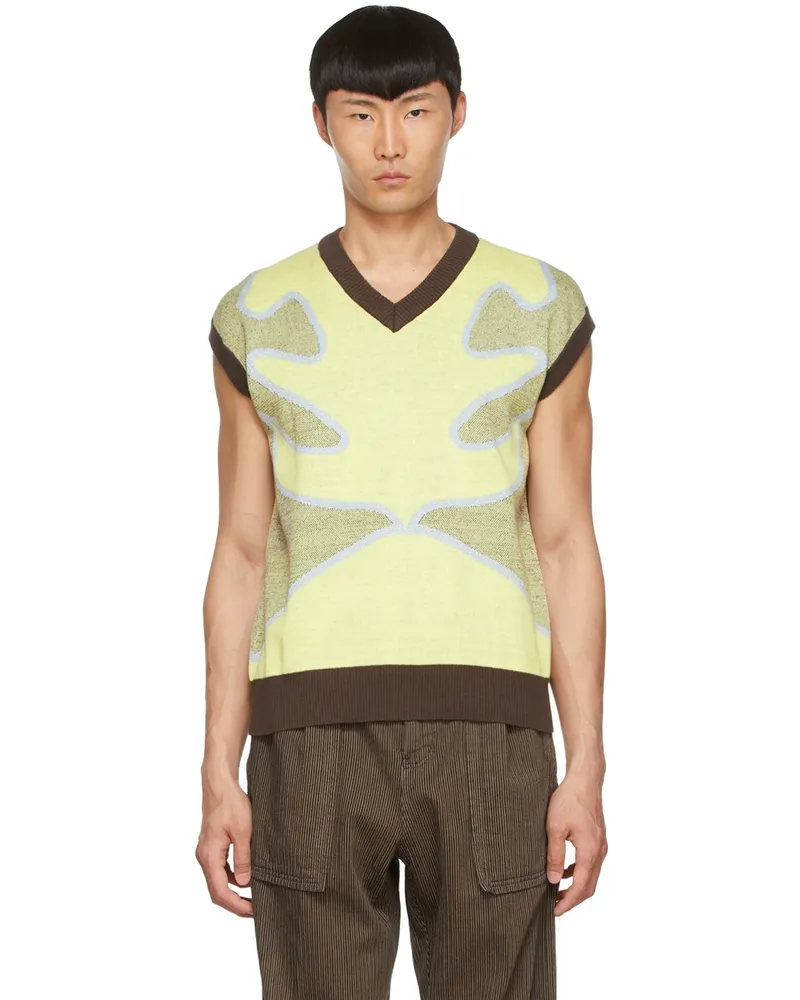 Lukhanyo Mdingi Yellow Cotton Vest Ylw