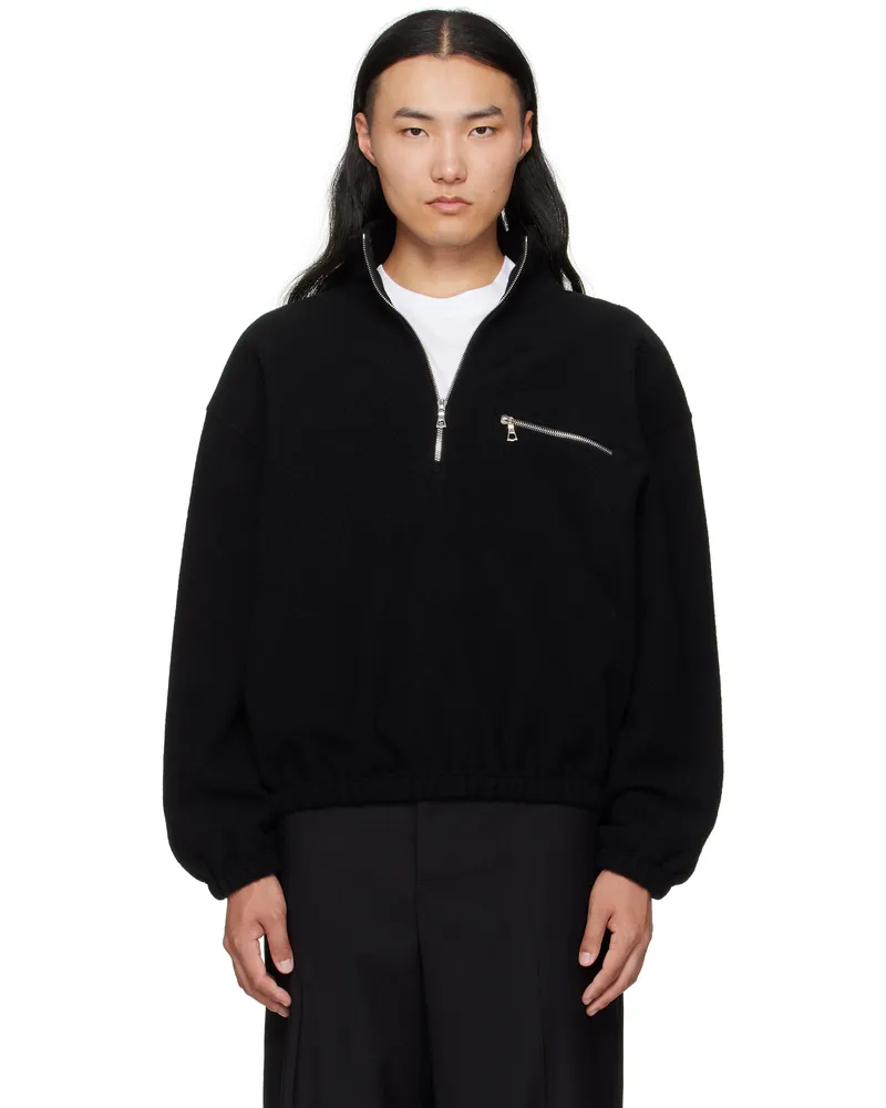 Rier Black Fleece Sweater Black