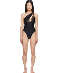 COPERNI Black Asymmetric Swimsuit Black