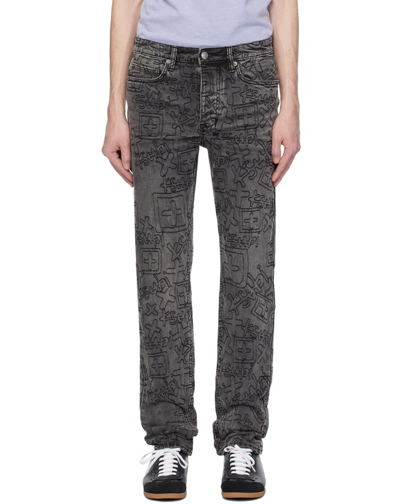 ksubi Black Chitch Prodigy Trashed Jeans Grey